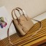 Prada Mini Galleria Bag In Beige Saffiano Leather