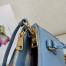 Prada Mini Galleria Bag In Light Blue Saffiano Leather