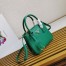 Prada Mini Galleria Bag In Green Saffiano Leather