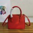 Prada Mini Galleria Bag In Red Saffiano Leather