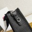 Prada Hobo Bag in Black Grained Leather