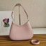 Prada Cleo Shoulder Large Bag In Pink Brushed Leather