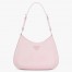 Prada Cleo Shoulder Large Bag In Pink Brushed Leather