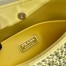 Prada Cleo Bag In Yellow Satin with Cystal Appliques