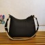 Prada Shoulder Bag in Black Grained Leather