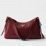Prada Aimee Medium Shoulder Bag in Bordeaux Leather