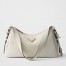 Prada Aimee Medium Shoulder Bag in White Leather 