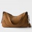 Prada Aimee Large Shoulder Bag in Brown Buckskin