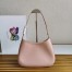 Prada Cleo Shoulder Small Bag In Pink Brushed Leather