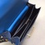 Prada Cahier Shoulder Bag In Blue Hydra /Black Leather