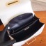 Prada Cahier Shoulder Bag In White/Black Leather