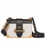 Prada Cahier Shoulder Bag In White/Black Leather