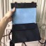 Prada Etiquette Bag In Black Calfskin With Metal Stud Trim