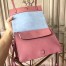 Prada Etiquette Bag In Pink Calfskin With Metal Stud Trim