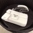 Prada Medium Diagramme Flap Bag In Ivory Calfskin