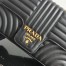 Prada Medium Diagramme Flap Bag In Black Calfskin