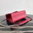 Prada Red Monochrome Flap Bag With Metal Appliques