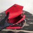 Prada Red Monochrome Flap Bag With Metal Appliques