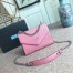 Prada Monochrome Flap Bag In Petal Pink Saffiano Leather