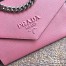 Prada Monochrome Flap Bag In Petal Pink Saffiano Leather