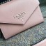 Prada Monochrome Flap Bag In Powder Pink Saffiano Leather