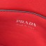 Prada Monochrome Flap Bag In Red Saffiano Leather