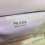 Prada Monochrome Flap Bag In White Saffiano Leather