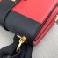 Prada Large Cahier Bag In Red/Black Leather
