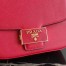 Prada Embleme Bag In Red Saffiano Leather 