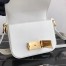 Prada Embleme Bag In White Saffiano Leather 