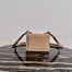 Prada Symbole Shoulder Bag In Beige Saffiano Leather 