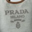 Prada Mini Buckle Bag in Linen Blend and Leather 