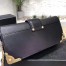 Prada Cahier Clutch In Black Saffiano Calf Leather