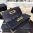 Prada Cahier Clutch In Black Saffiano Calf Leather