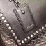 Prada Black Etiquette Calfskin Tote With Metal Stud Trim