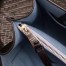 Prada Black Etiquette Calfskin Tote With Metal Stud Trim
