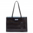 Prada Etiquette Tote Bag In Black Calf Leather