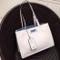 Prada Etiquette Tote Bag In White Calf Leather