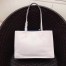 Prada Etiquette Tote Bag In White Calf Leather