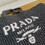 Prada Large Crochet Tote Bag in Black Raffia-effect Yarn