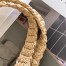 Prada Small Tote Bag In Beige Woven Raffia