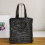 Prada Small Tote Bag In Black Woven Raffia