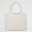 Prada Medium Tote Bag in White Nappa Leather