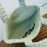 Prada Small Crochet Tote Bag in Aqua Raffia-effect Yarn