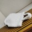 Prada Small Crochet Tote Bag in White Raffia-effect Yarn