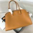 Prada Large Tote Bag in Brown Leather with Buckles