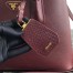 Prada Bicolor Double Medium Garnet Saffiano Bag