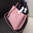 Prada Bicolor Double Medium Pink Saffiano Bag