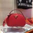 Prada Odette Red Saffiano Leather Bag