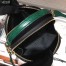 Prada Odette Black Saffiano And Green Crocodile Bag